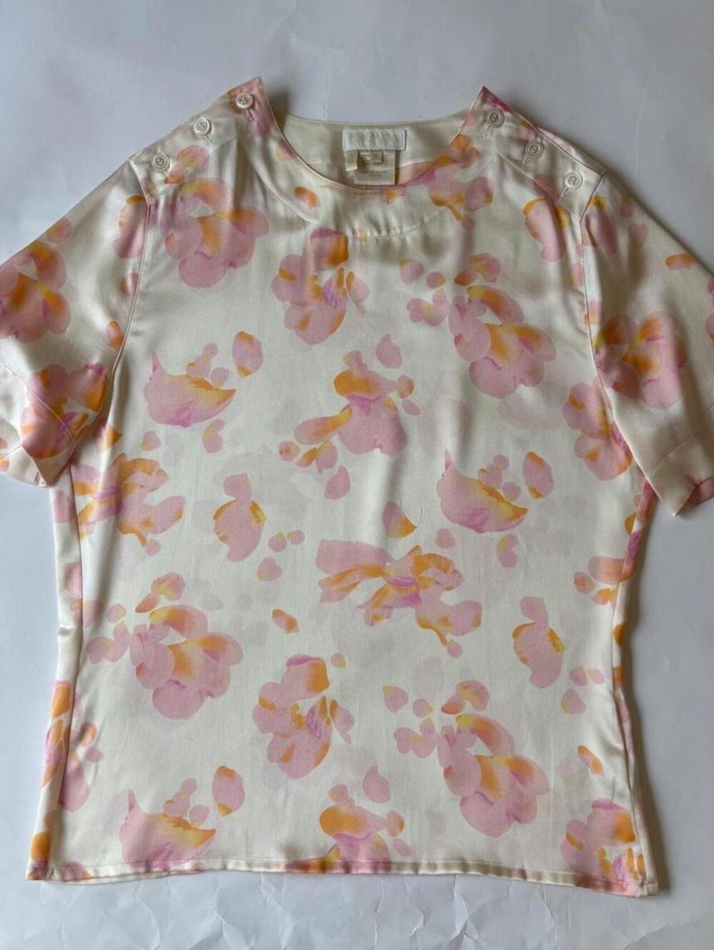 VINTAGE ESCADA SILK BLOUSE 38